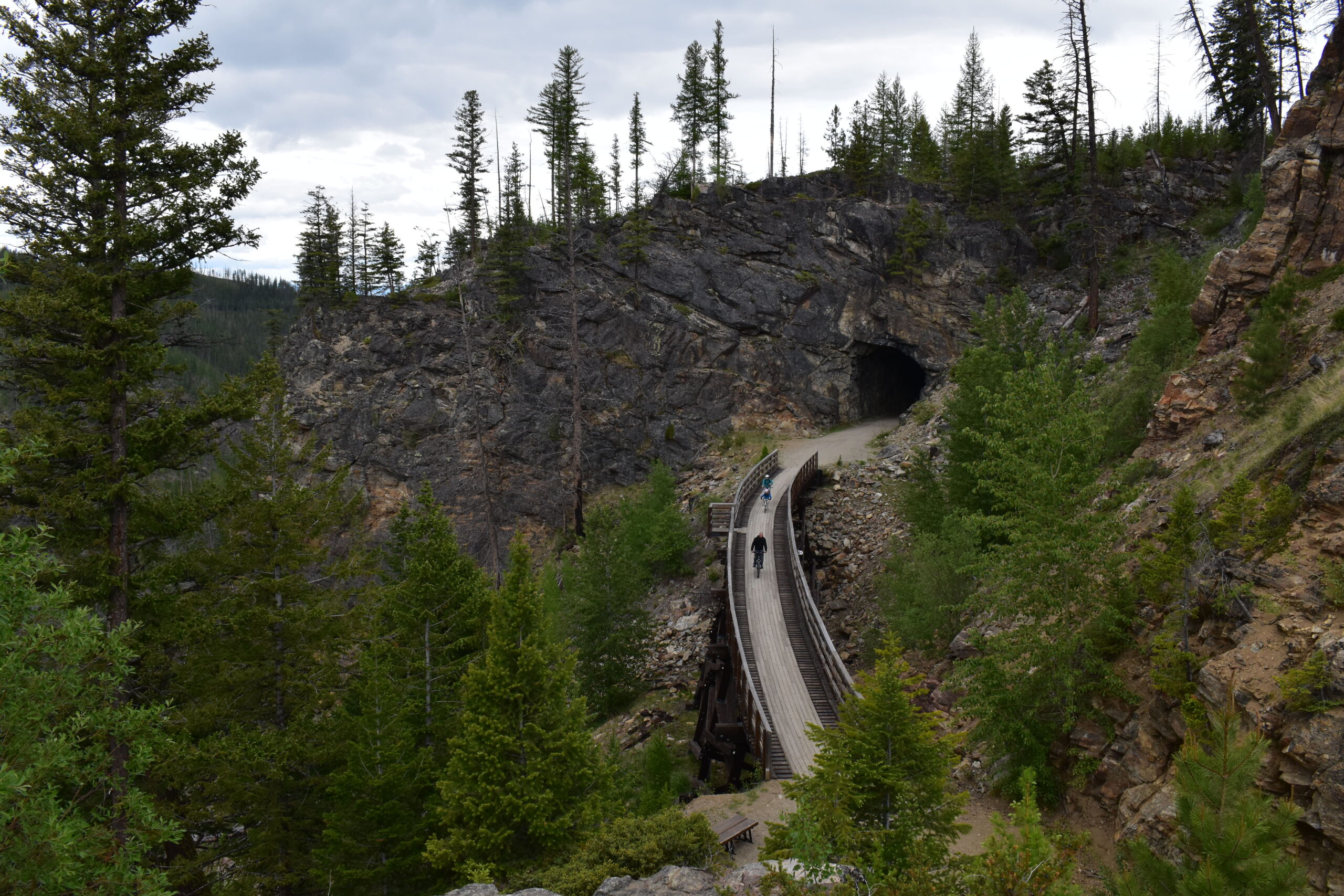 Myra Canyon cycling